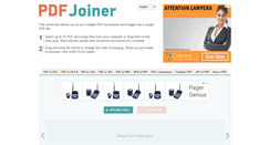 Desktop Screenshot of pdfjoiner.com